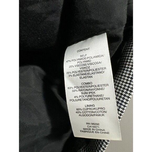 Tibi Two Tone Check Plaid Steward Double Breasted Blazer Women's 12 Chic NO BELT - Picture 9 of 13